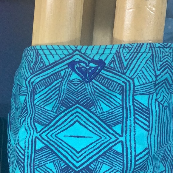 Bikini bottom string geometrical designs blueish turquoise color size S - Picture 9 of 11